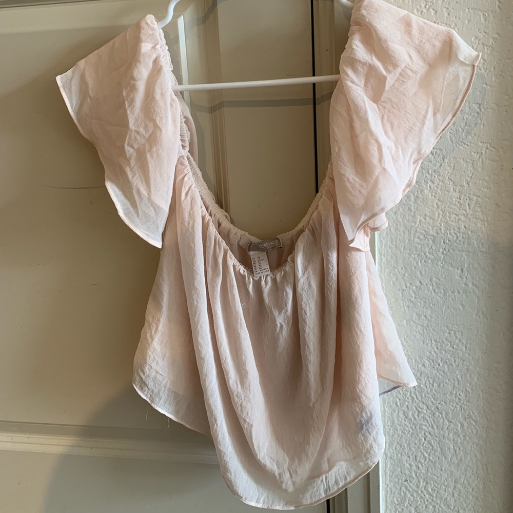 Off The Shoulder Crop Top Size Xsmall